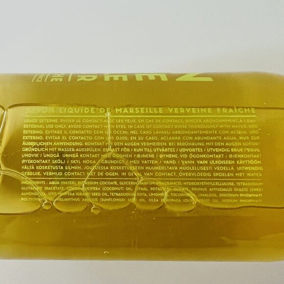 COMPAGNIE DE PROVENCE Savon Liquide Marseille Verveine Fraiche 33.8 fl oz/1000ml - Picture 4 of 6